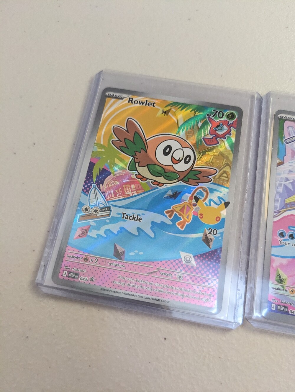 Pokemon First Partner Collection Series 1 - Rowlet Popplio Litten 3 Promo Cards - Picture 2 of 16